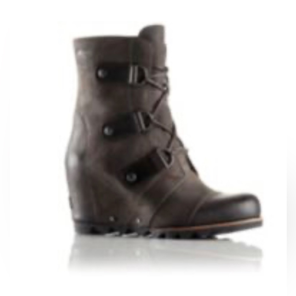 Sorel ~ Joan Of Arctic Wedge-Grill,Black: 8.5